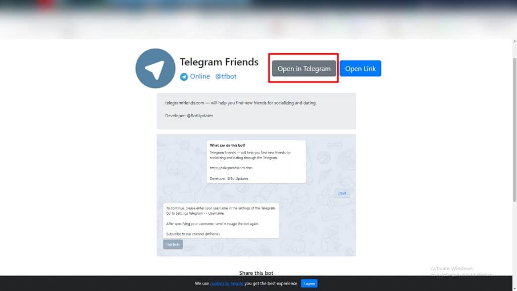 how to see telegram users close by