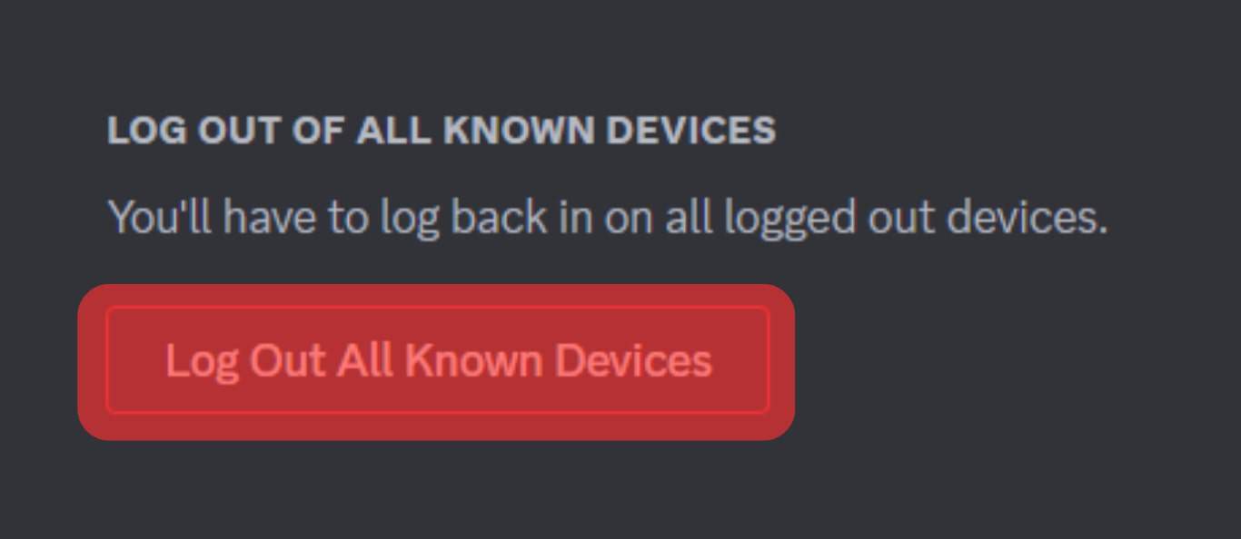 Log Out From Other Devices 