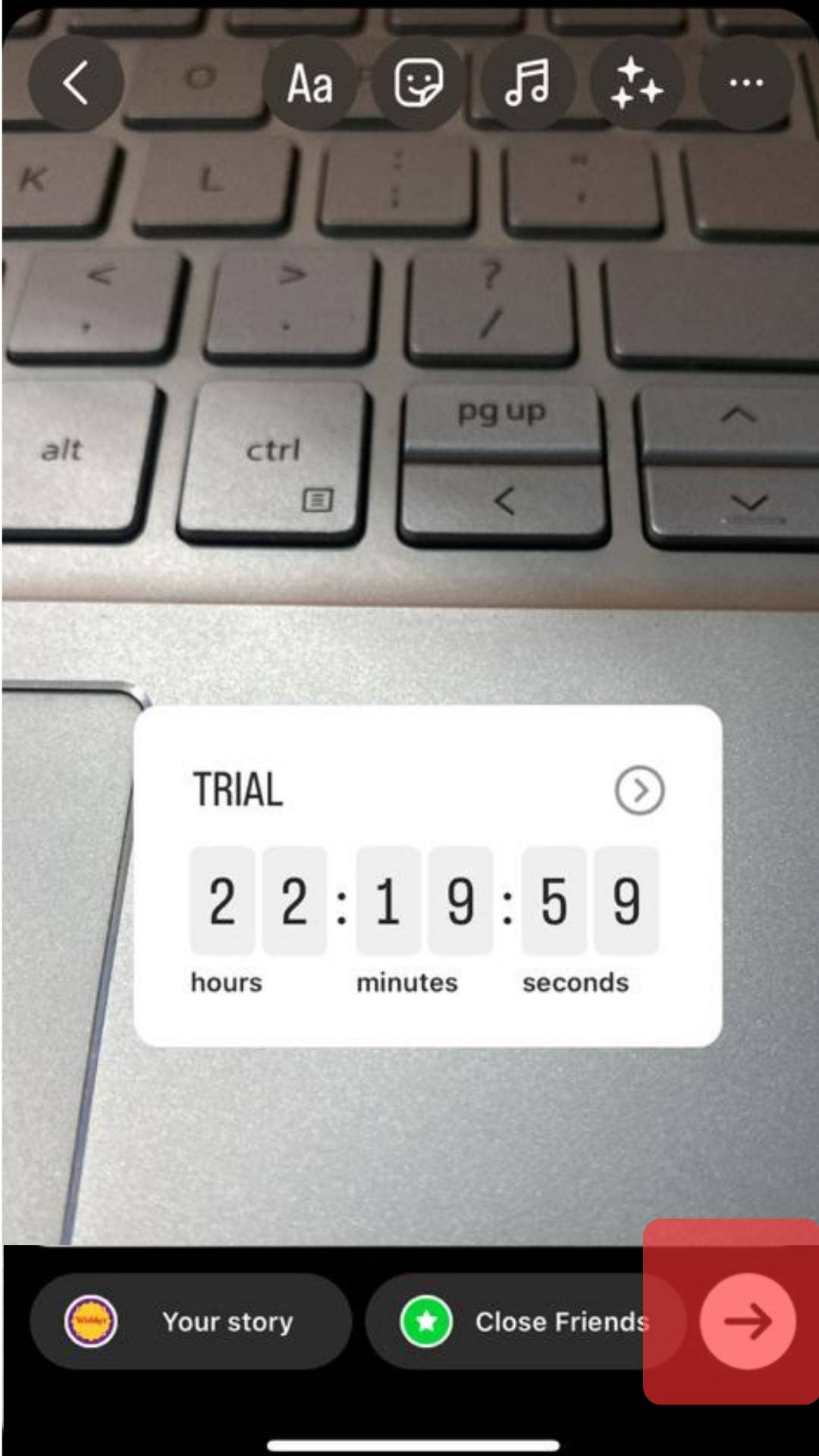 how to put a timer on instagram itgeared