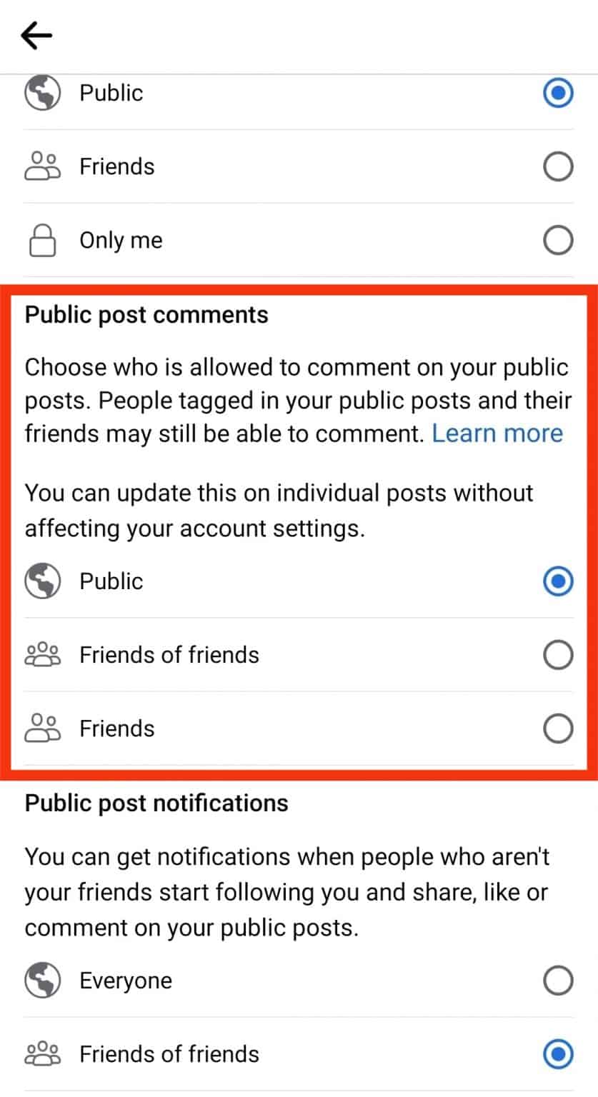 how to change facebook settings to always show all comments