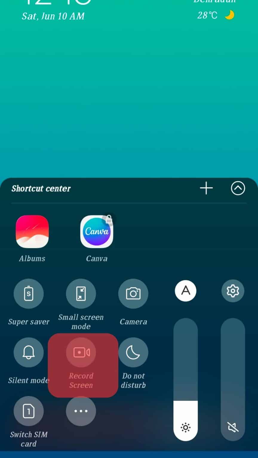 how to screen record telegram video call