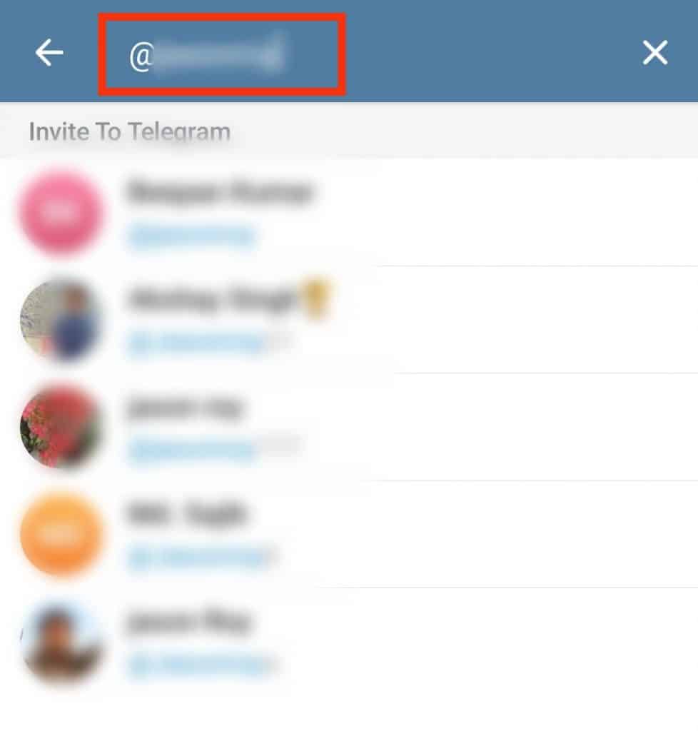 How To Search For Username On Telegram