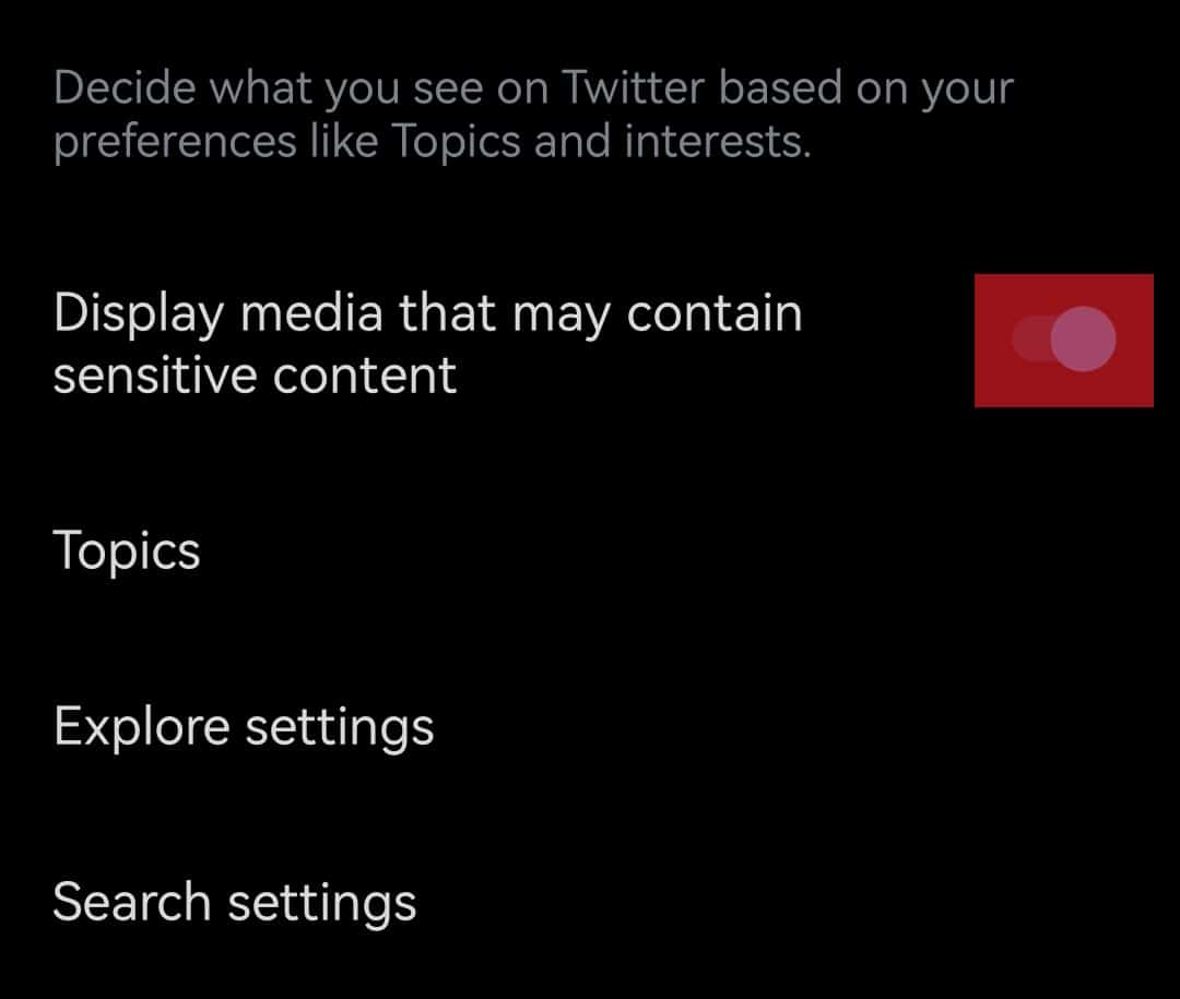 How To Turn Off Sensitive Content on Twitter  - 14