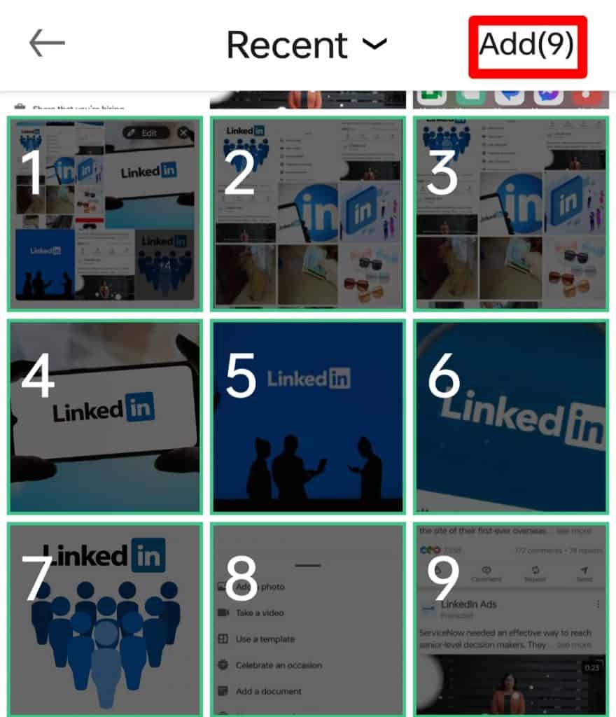 how to add images to linkedin posts